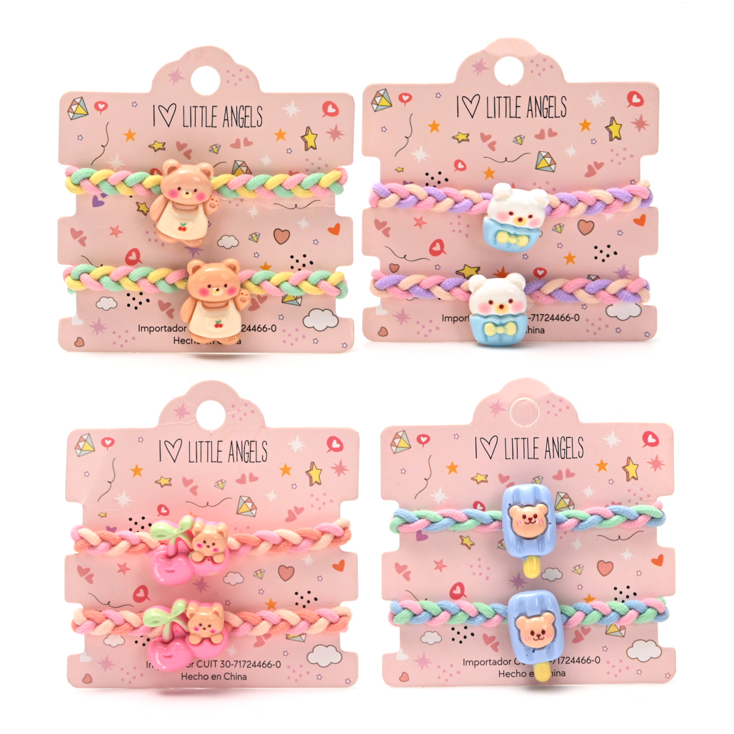 Colitas de pelo Little angel Carton por 2 unidades