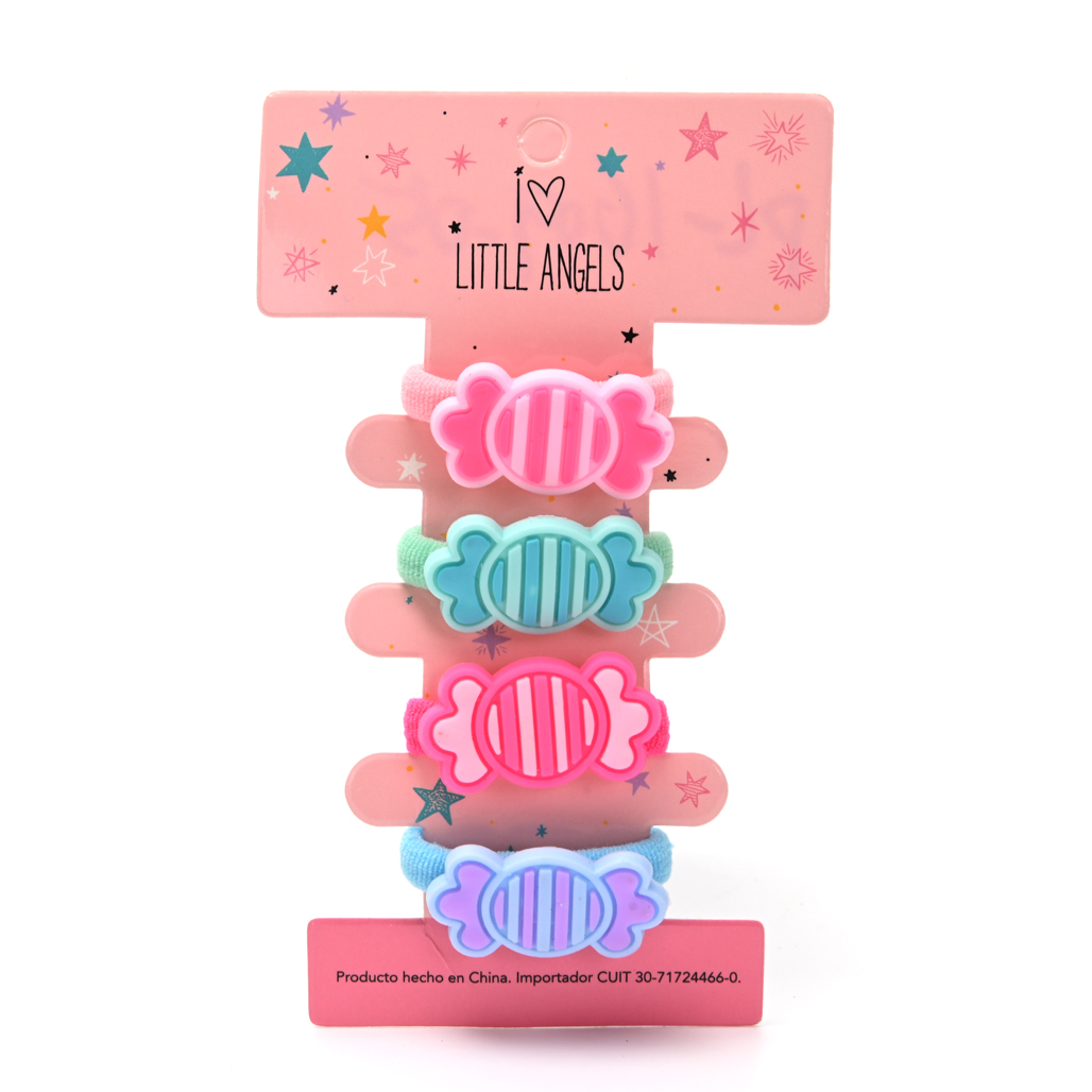 Colitas de pelo Little angel Carton por 4 unidades