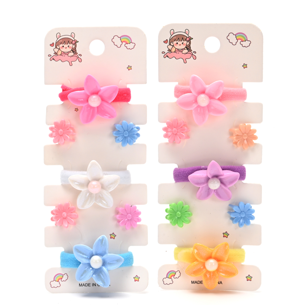 Set 3 colitas de pelo mas 4 mini broche Little Angel