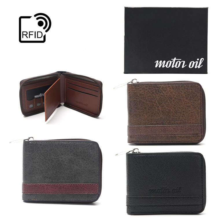 Billetera Motor Oil PROTECCION RFID