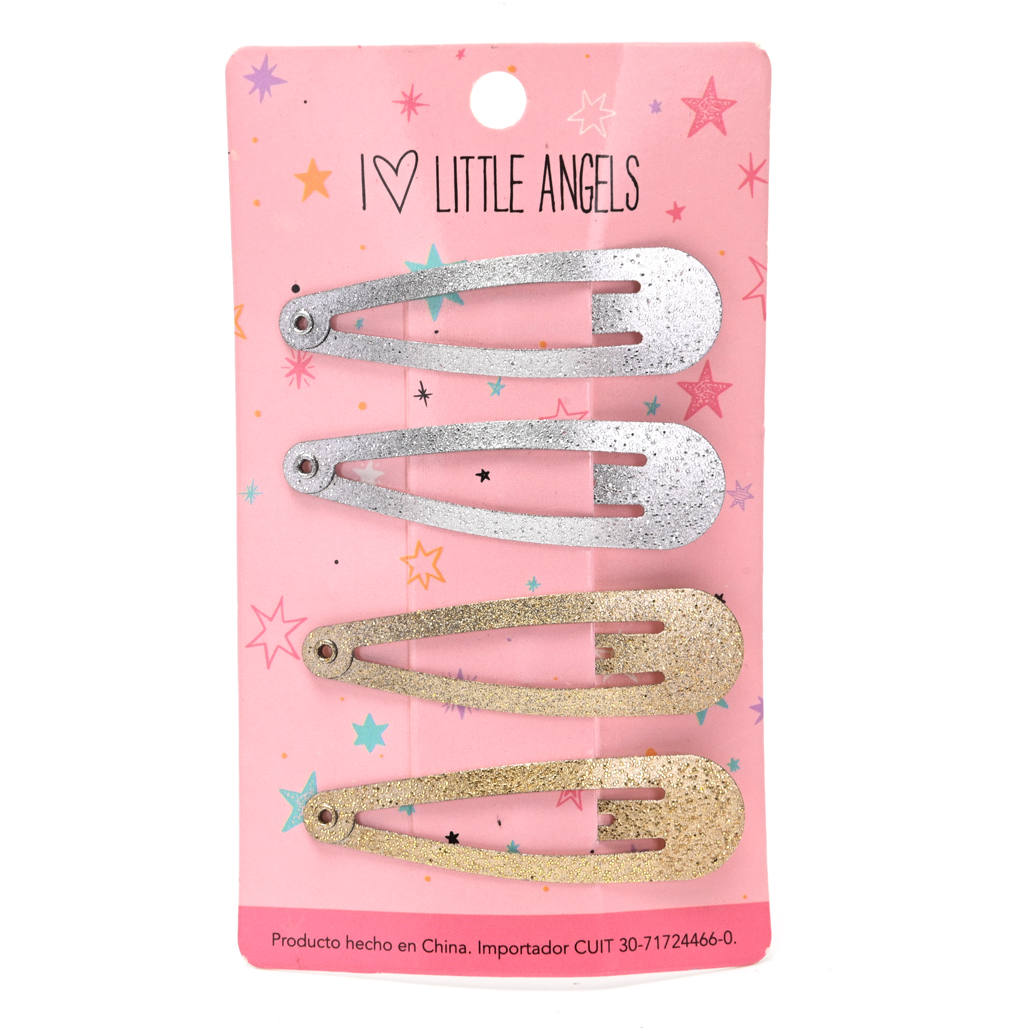 Set tic tac little angel Glitter por 4 unidades