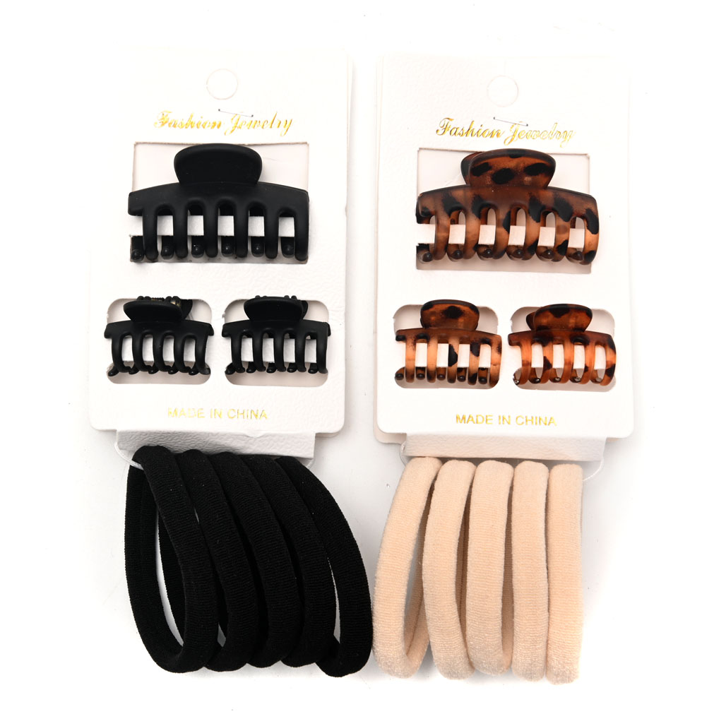 Set de de pelo VELVET, Broches + Colitas