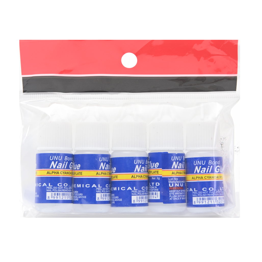 Pegamento unas bolsa por 5 unid