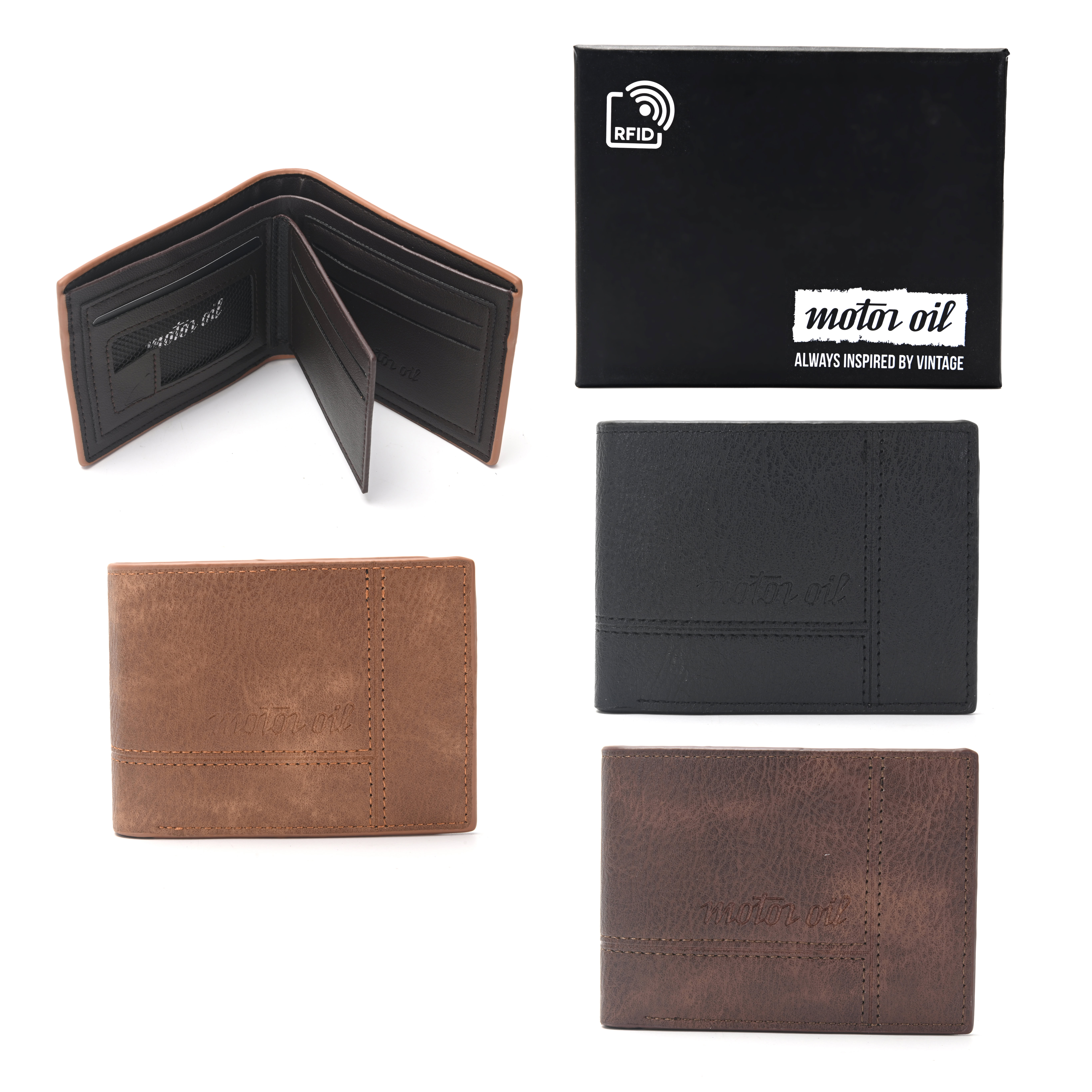 Billetera hombre MOTOR OIL RFID