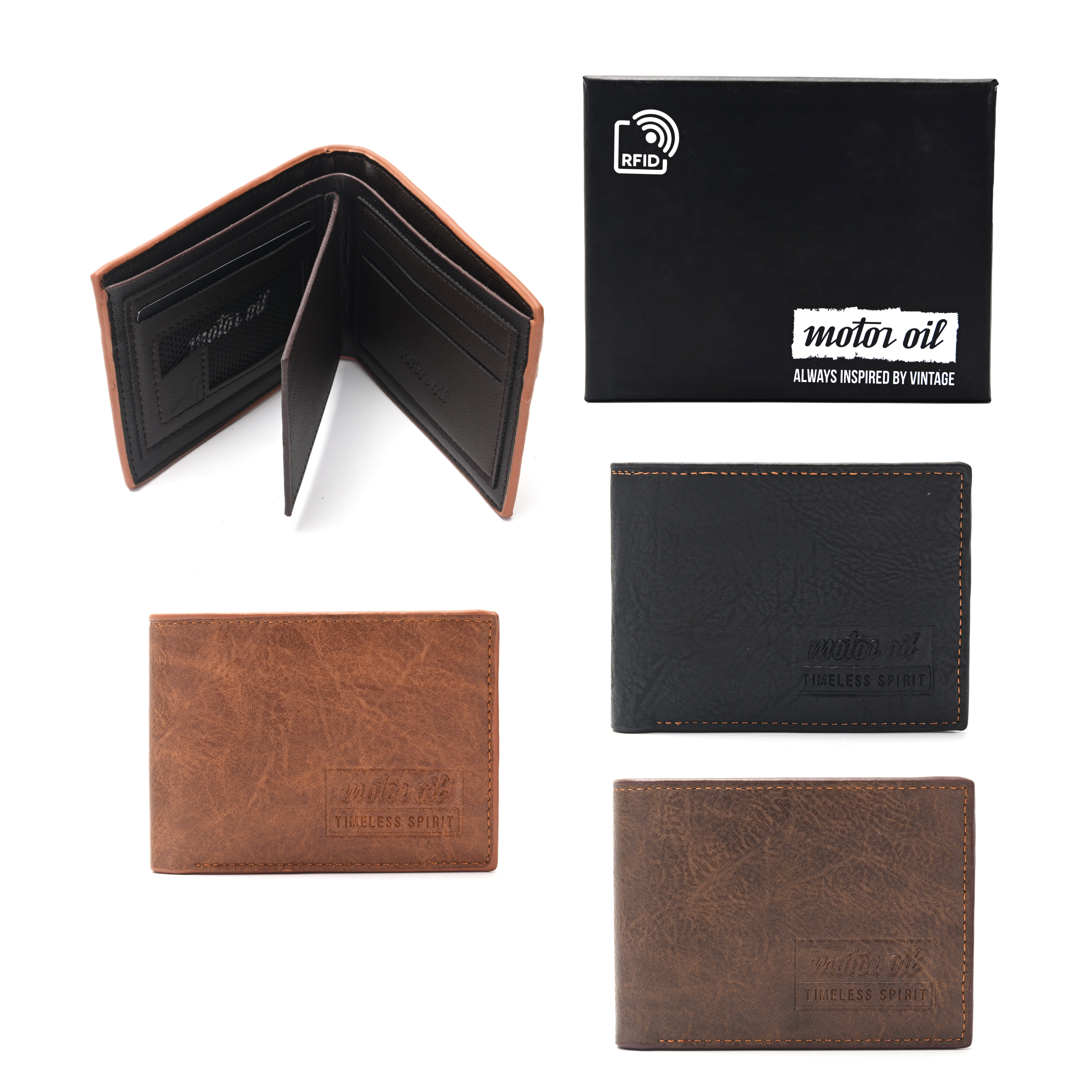 Billetera hombre MOTOR OIL RFID