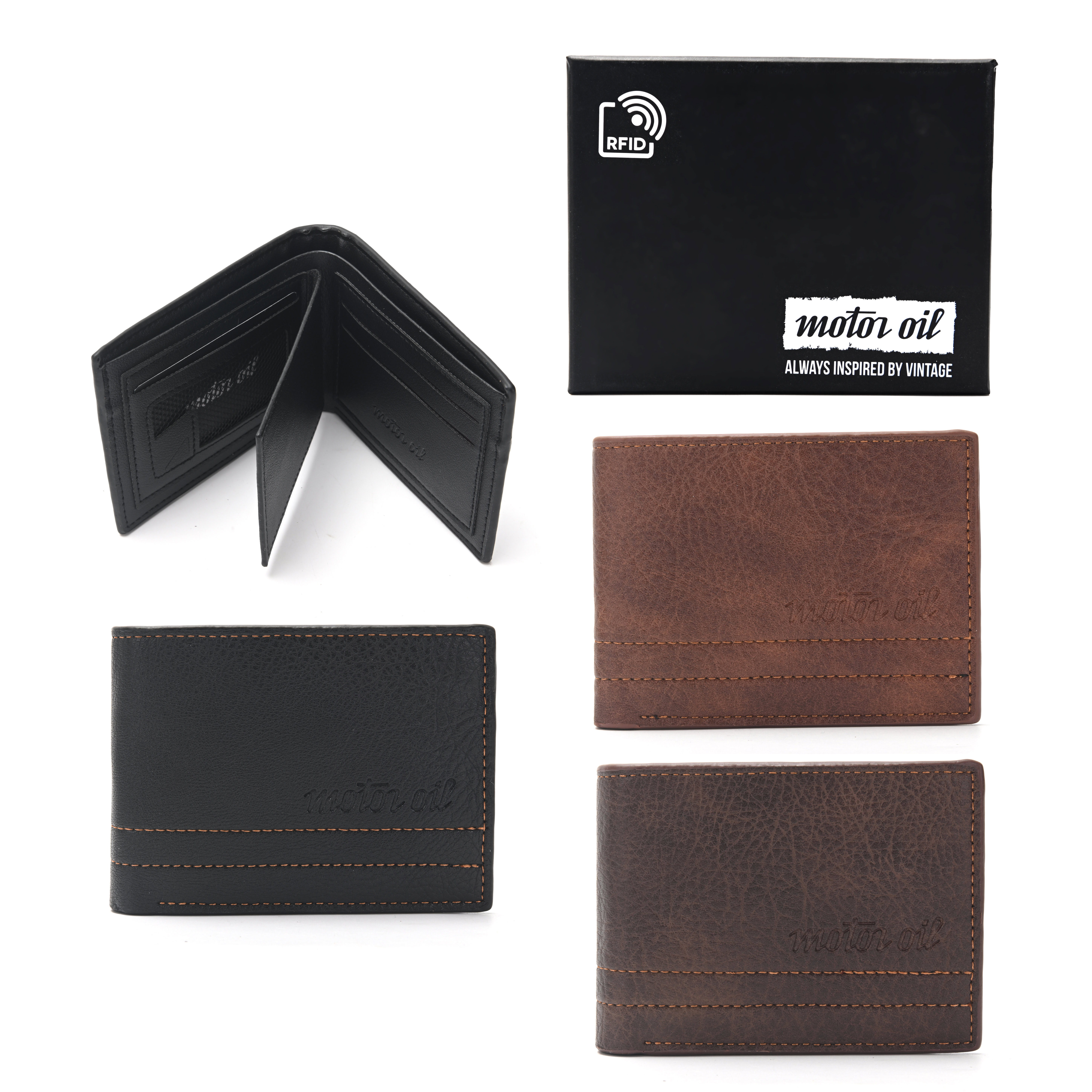 Billetera hombre MOTOR OIL RFID