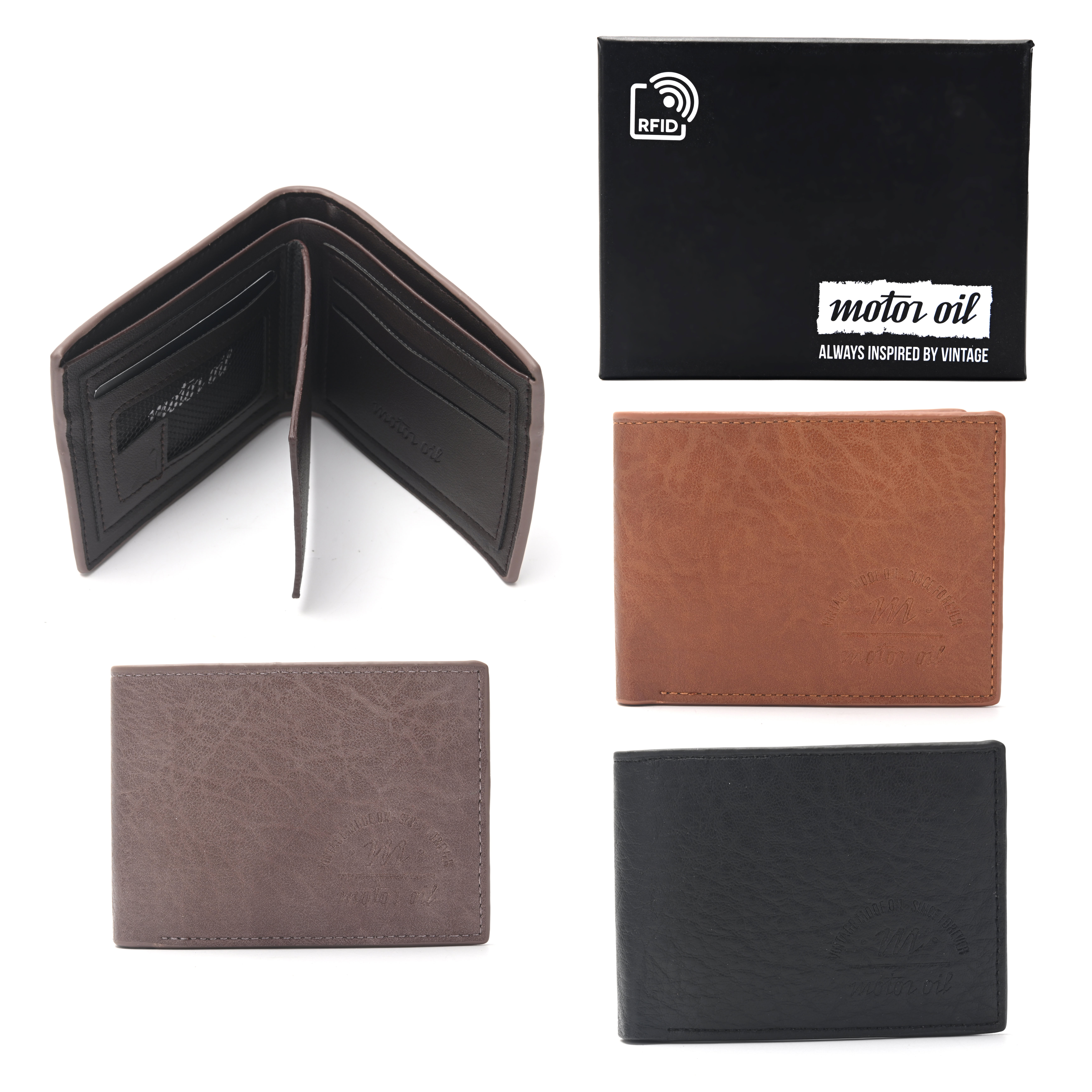 Billetera hombre MOTOR OIL RFID