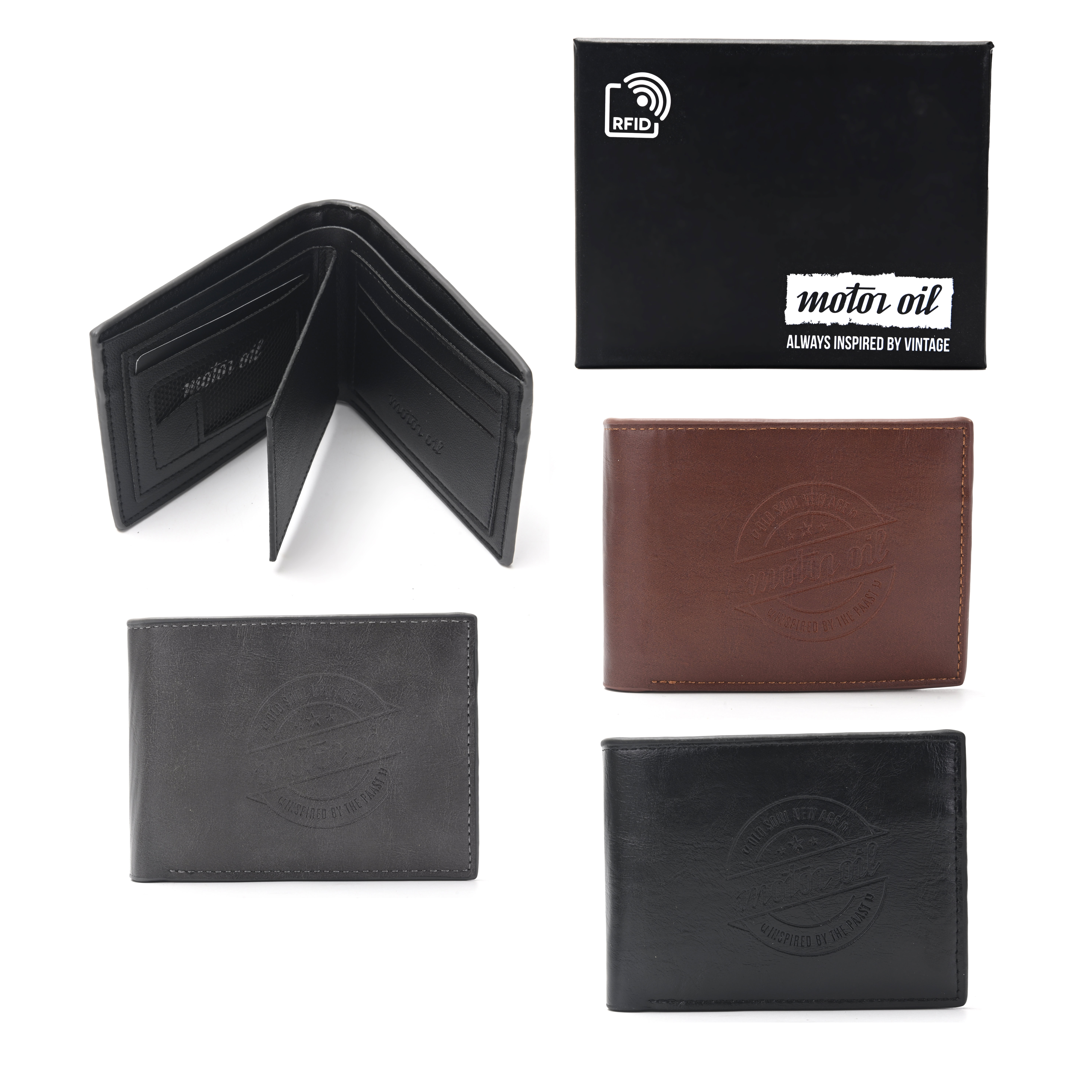 Billetera hombre MOTOR OIL RFID