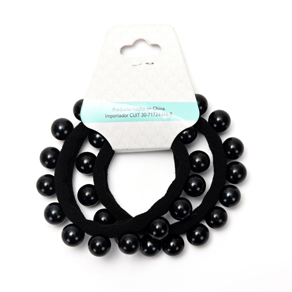 Colita de pelo con perlas Velvet carton por par