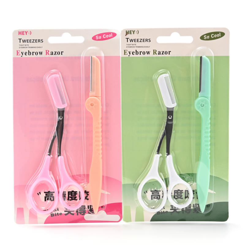 Kit para cejas con perfilador y tijera
