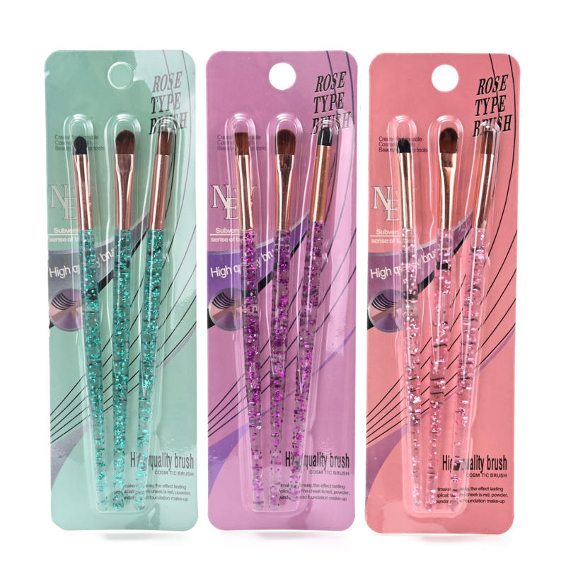 Set de brochas para maquillaje por 3 unid