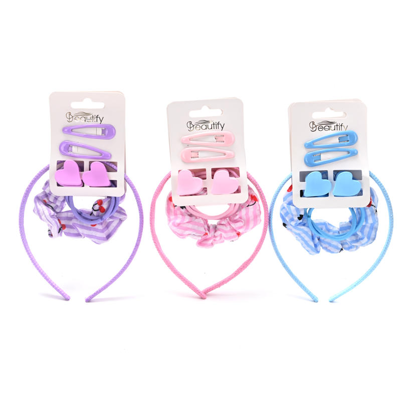 Sets de accesorio de pelo VINCHA, BROCHE TIC TAC, SCRUNCHIE